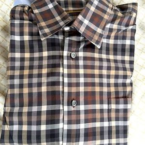 Robert Talbott Long sleeve 💯 cotton dress shirt size L